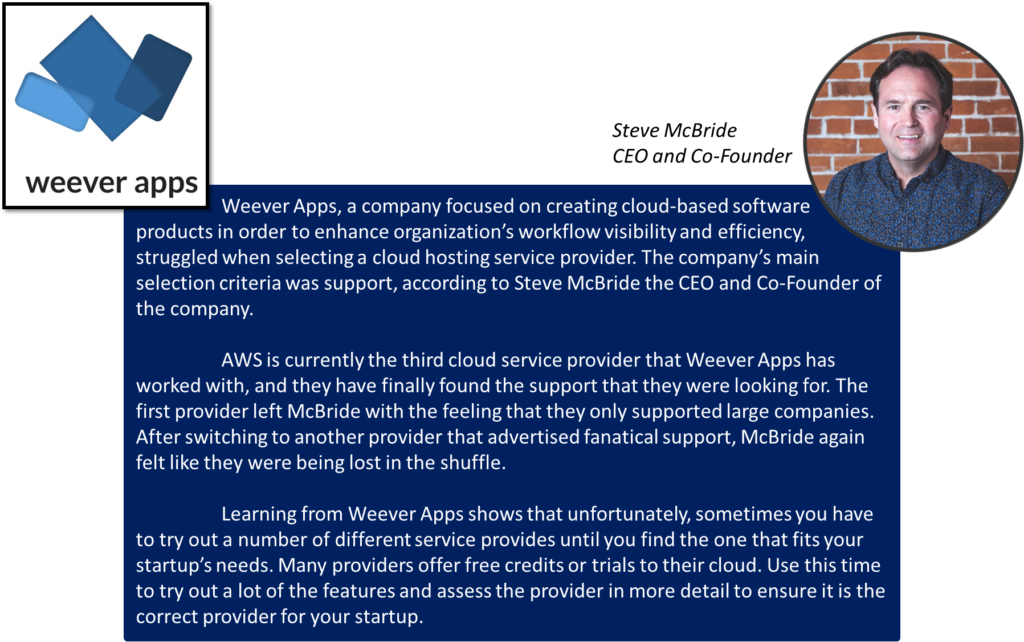 Amazon Web Services cloud server hosting case study Weever Apps