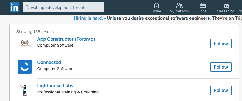 LinkedIn screenshot