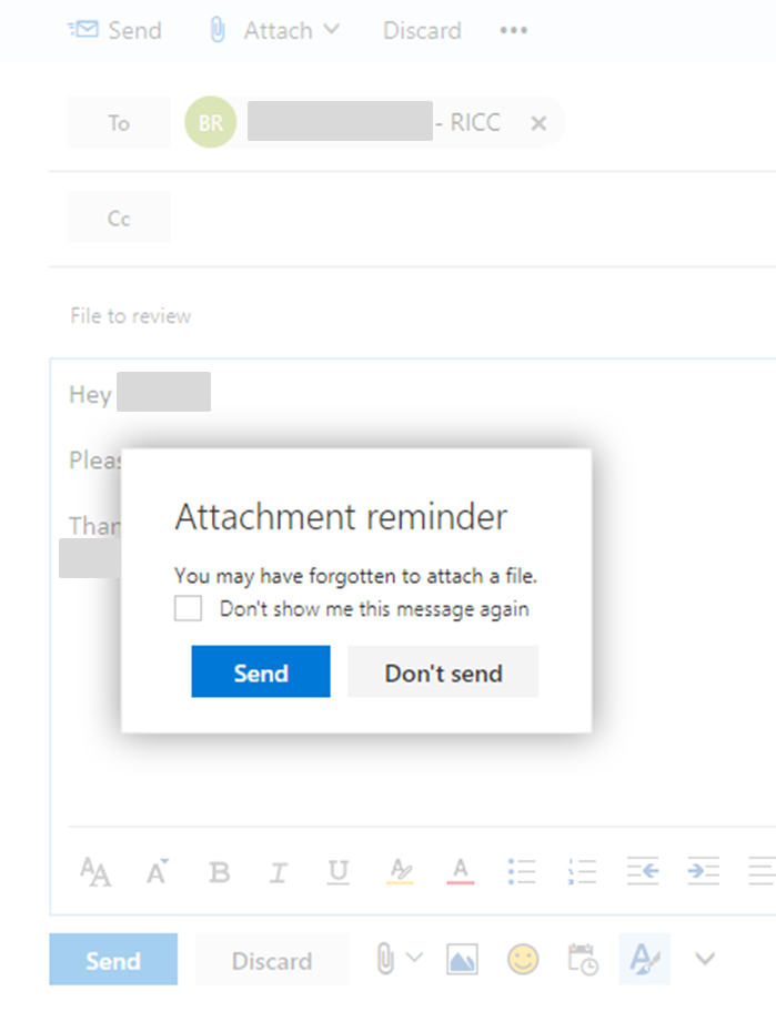 MS Office good UX example