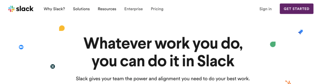 Slack screenshot